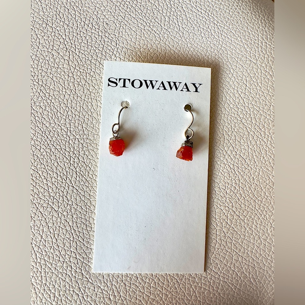 Handmade onyx earrings!